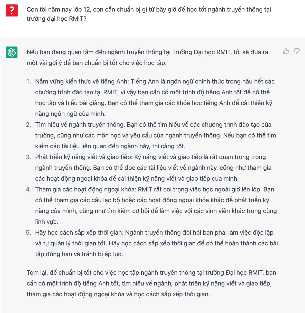 Chuẩn bị cho ngành truyền thông