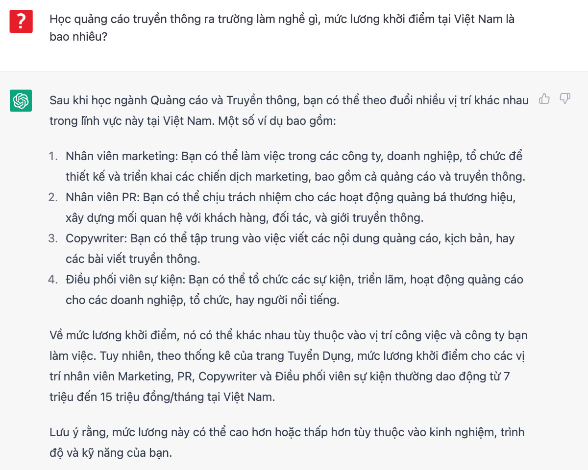 Mức lương ngành truyền thông